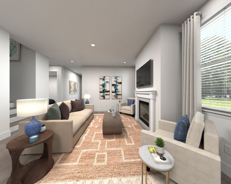 Furnished interior view inside a new home in Benders Cove - Premier Series, Mount Juliet (Image 5).