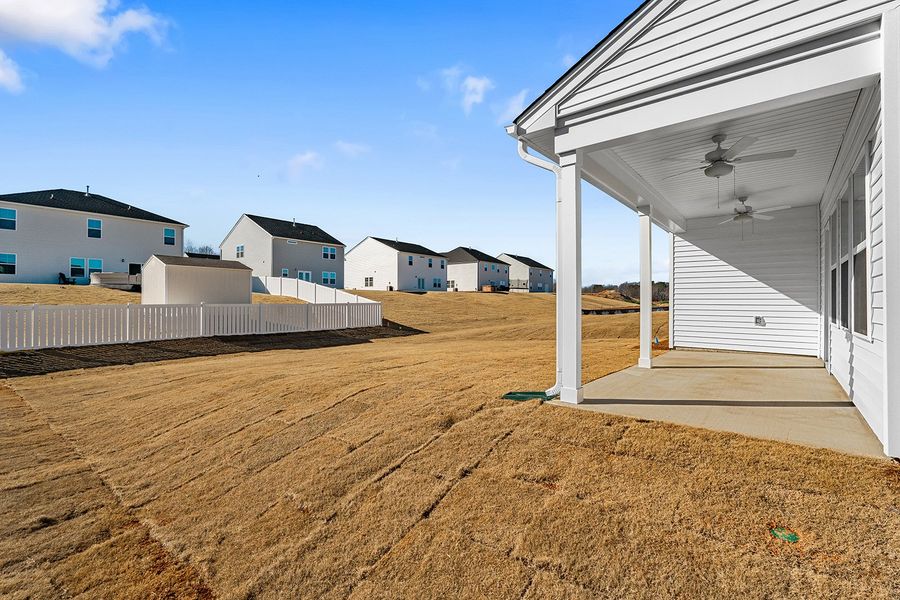 Exterior details and patio area of a home in Fieldstone, Lexington (Image 4).