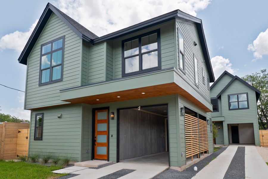 Front exterior of a new home in , Austin, TX, highlighting curb appeal (Image 25).