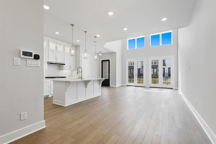 Spacious, unfurnished interior of a new home in Walsh: Townhomes - The Patios, Aledo (Image 28). Spacious, unfurnished interior of a new home in Walsh: Townhomes - The Patios, Aledo (Image 28).