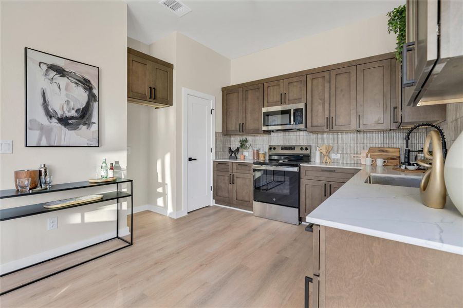 Furnished interior view inside a new home in , Austin (Image 12).