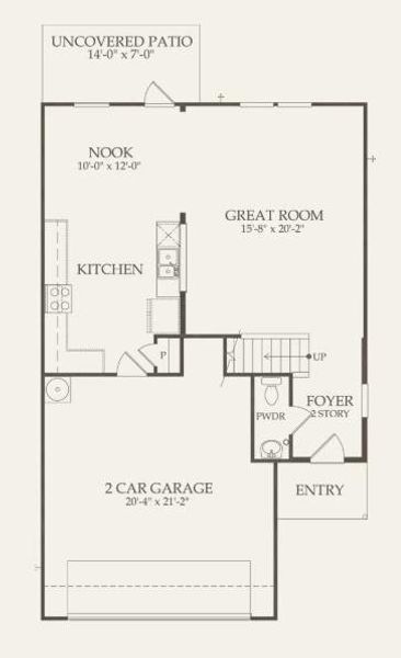 Centex Homes, Springfield floor plan