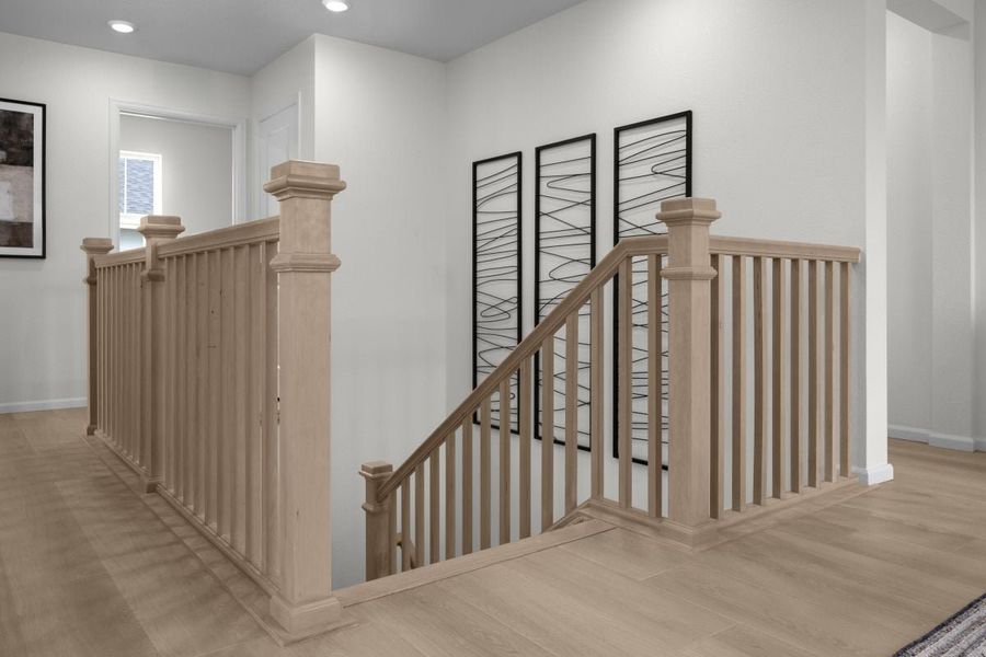 Open stair rail