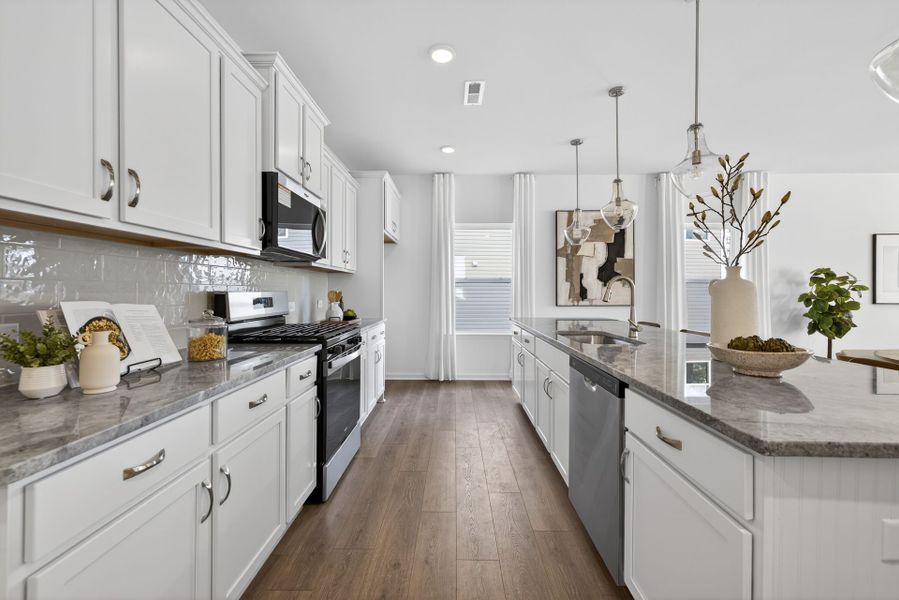 Furnished interior view inside a new home in Copper Ridge at Flowers Plantation, Clayton (Image 7).