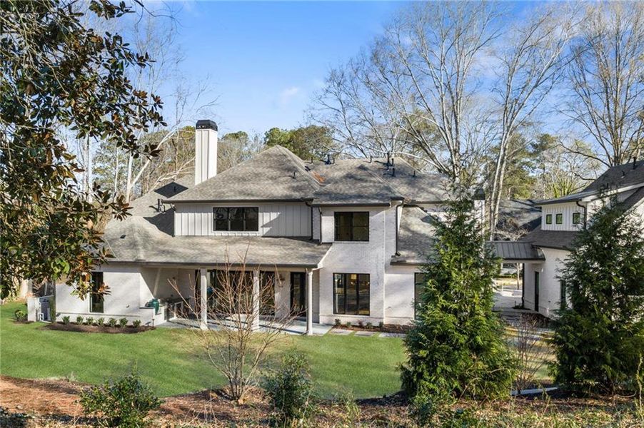 Front exterior of a new home in , Alpharetta, GA, highlighting curb appeal (Image 26).