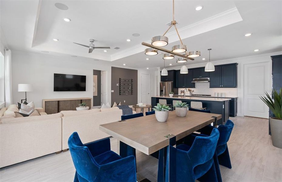 Furnished interior view inside a new home in Del Webb Lakehaven, Clermont (Image 7).