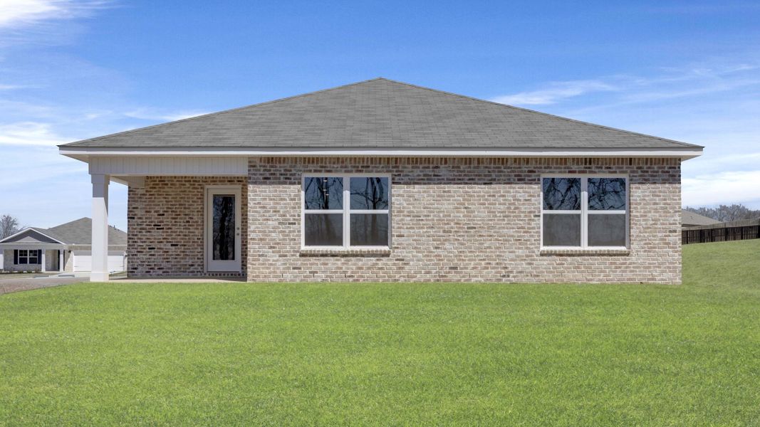 Exterior details and patio area of a home in Bailey Park, Fayetteville (Image 4).