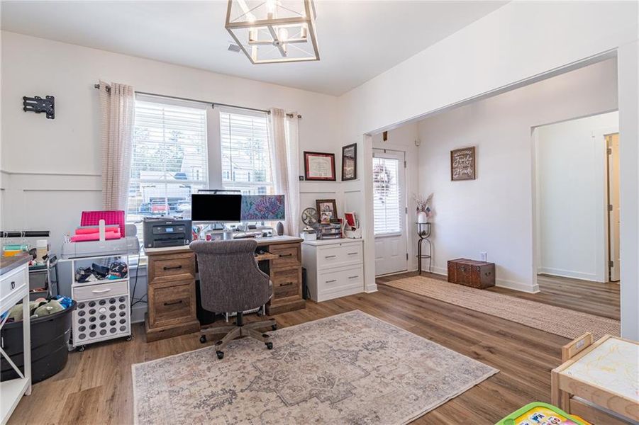 Furnished interior view inside a new home in River Station, Monroe (Image 34).
