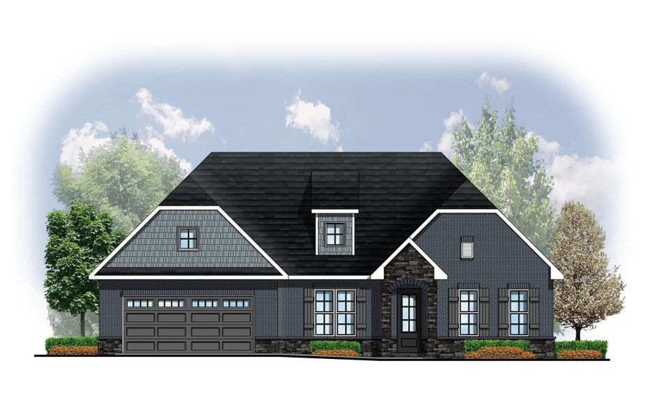 Architectural rendering of home exteriors planned for Enclave At Harvey in Knoxville, TN (Image 6).