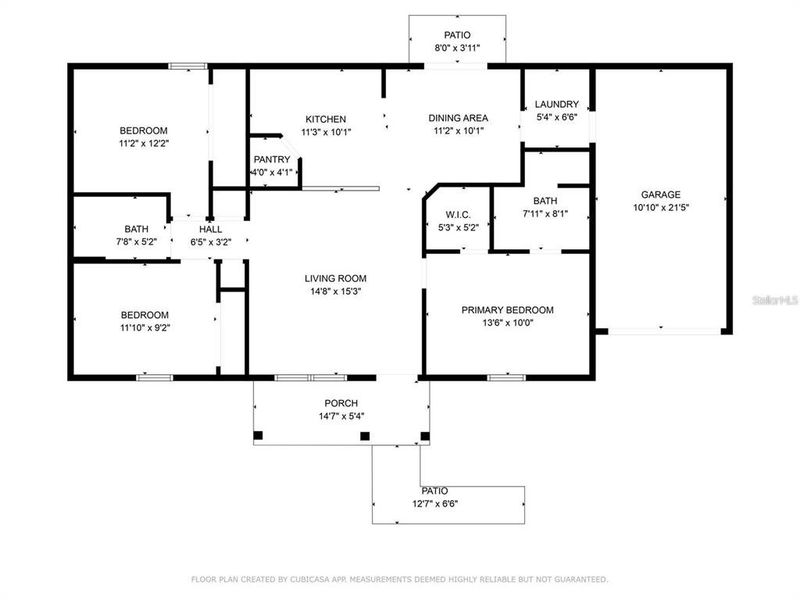 2D floor plan layout of this home in , Ocala, FL (Image 3).