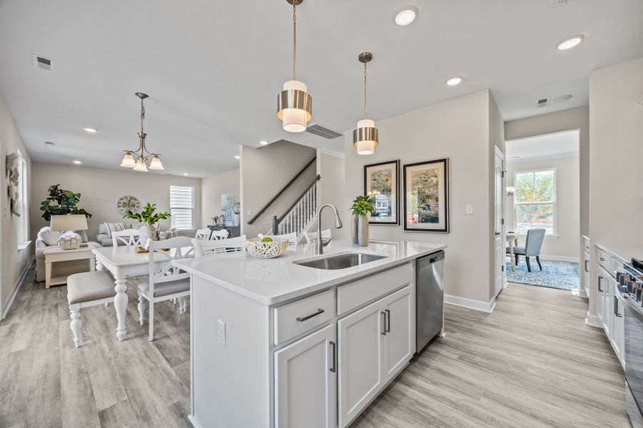 Furnished interior view inside a new home in Neill's Pointe, Angier (Image 8).