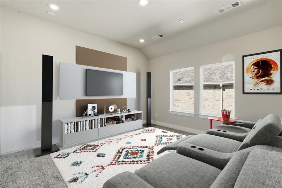 Furnished interior view inside a new home in Walsh Ranch, Fort Worth (Image 10).