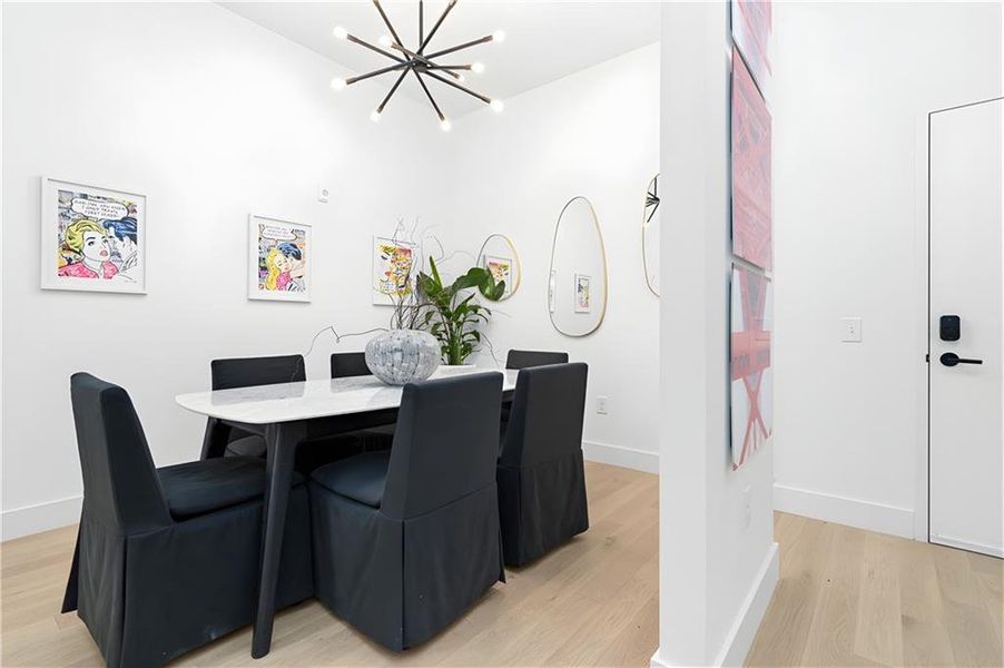 Furnished interior view inside a new home in , Atlanta (Image 15).