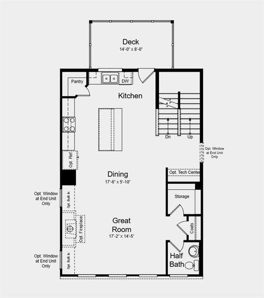 2D floor plan layout of this home in Chandler Run, Tucker, GA (Image 6).