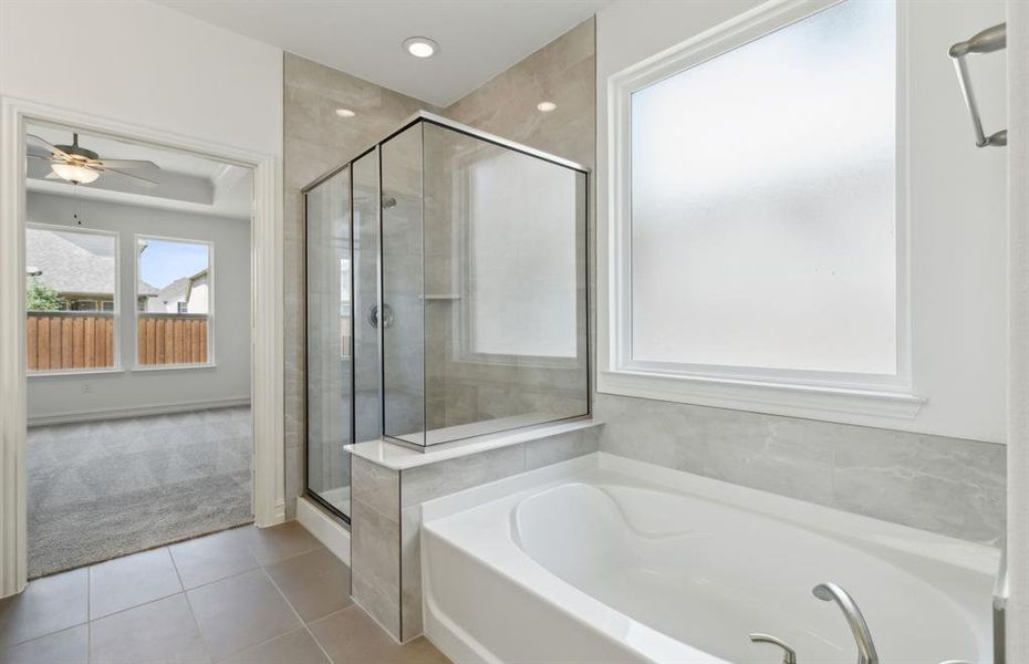 Oversized tub *real home pictured