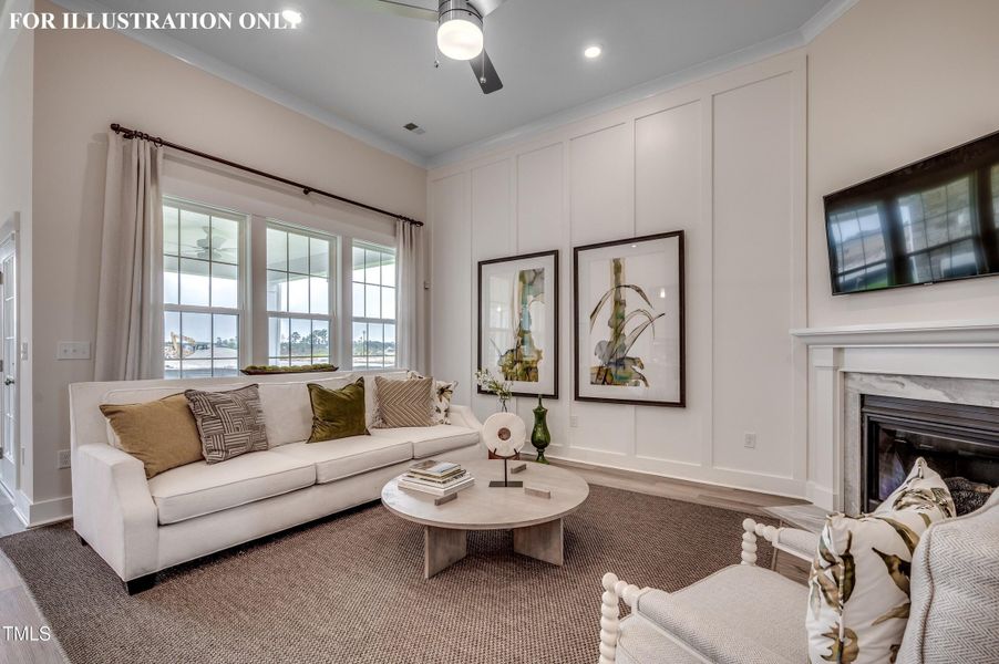 Fullerton great room-ink Fullerton great room-ink