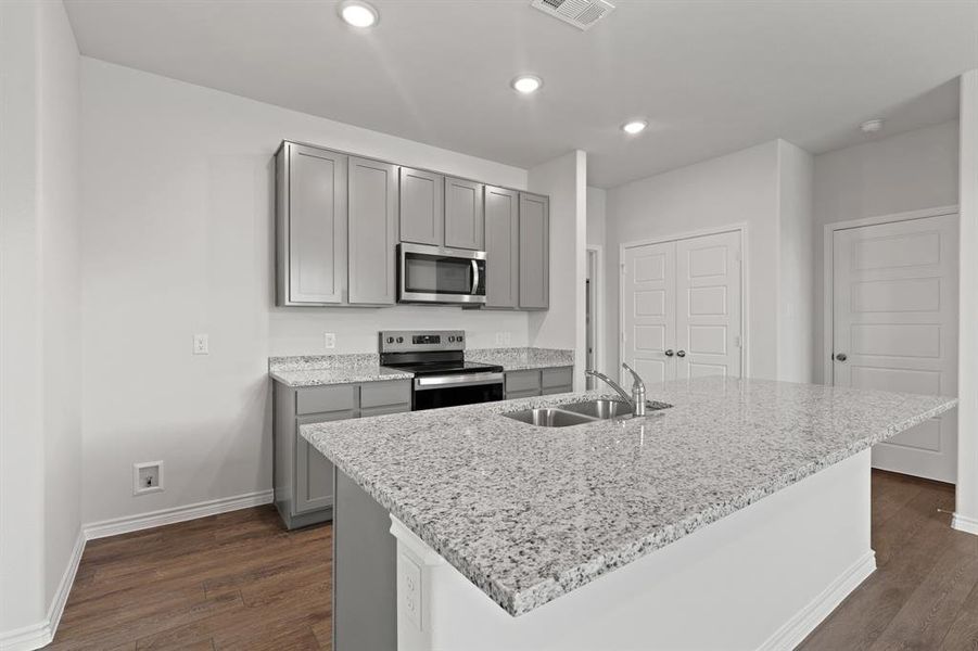 Furnished interior view inside a new home in Retreat at Fossil Creek, Fort Worth (Image 3). Furnished interior view inside a new home in Retreat at Fossil Creek, Fort Worth (Image 3).