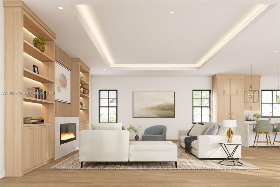 Furnished interior view inside a new home in , Boynton Beach (Image 7).