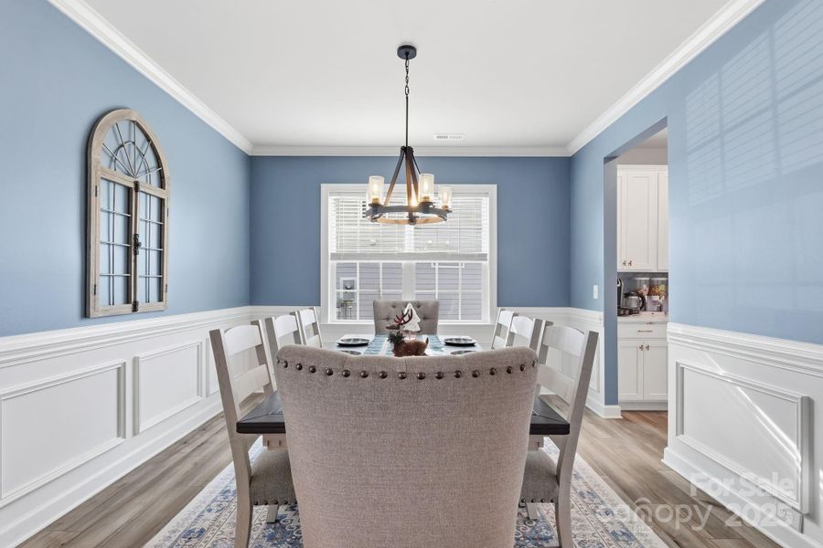 Entertaining is a breeze in your dedicated formal dining room, right off the gourmet kitchen Entertaining is a breeze in your dedicated formal dining room, right off the gourmet kitchen