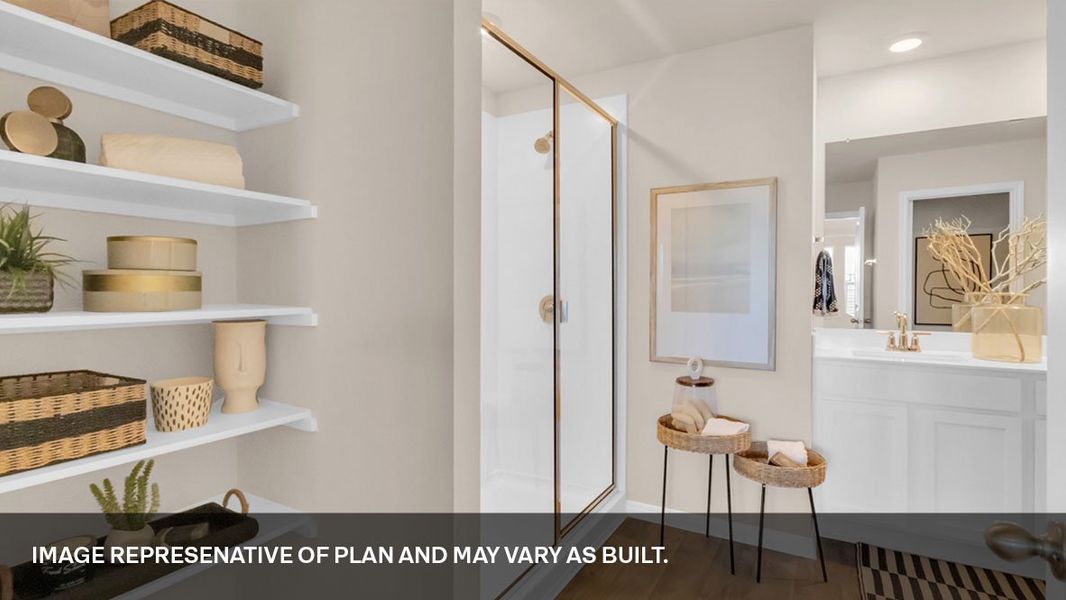 Furnished interior view inside a new home in Bar W Ranch, Leander (Image 27).