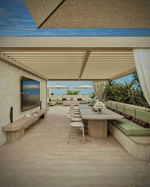 Exterior details and patio area of a home in , Miami (Image 15).