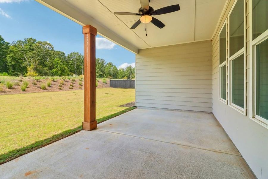 Exterior details and patio area of a home in Pinegate, Covington (Image 12).
