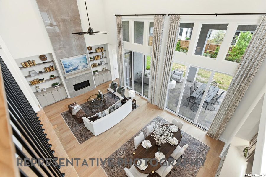 Furnished interior view inside a new home in Hallie's Cove, Schertz (Image 7).