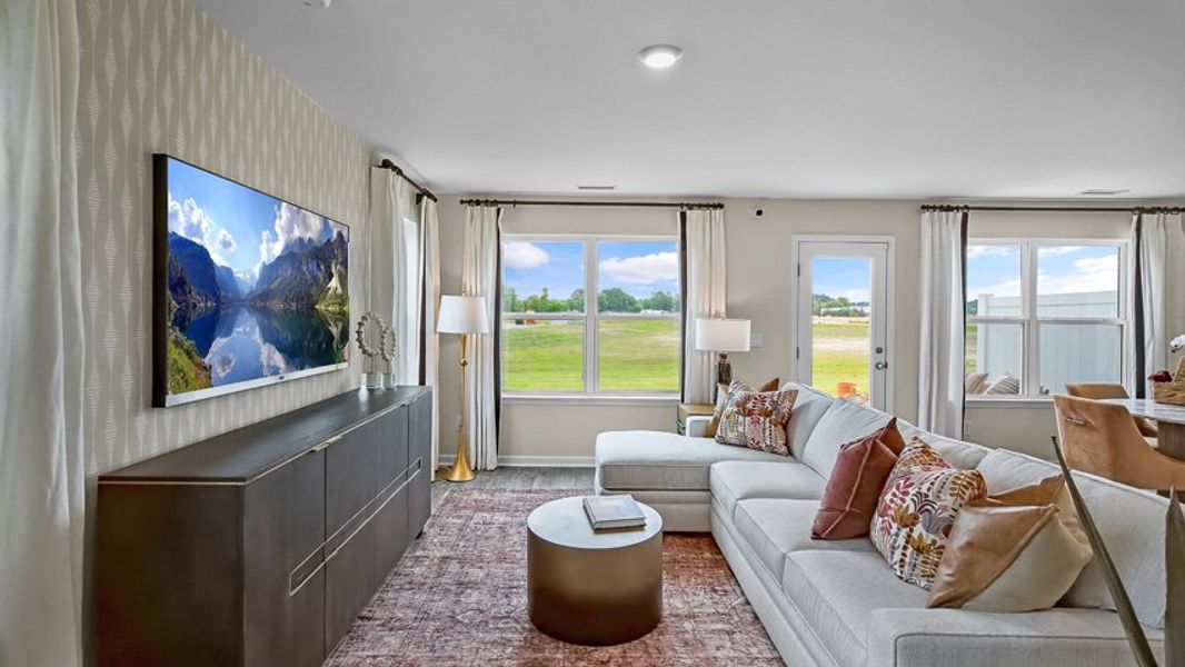 Furnished interior view inside a new home in North Village Townes, Greensboro (Image 4).