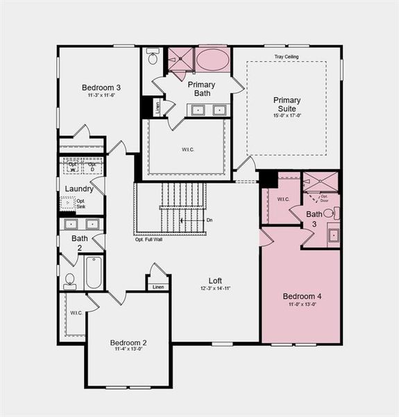 2D floor plan layout of this home in Oakmead, Buford, GA (Image 2). 2D floor plan layout of this home in Oakmead, Buford, GA (Image 2).