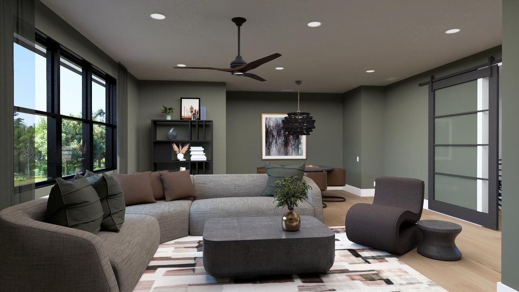 Furnished interior view inside a new home in , Vero Beach (Image 9).
