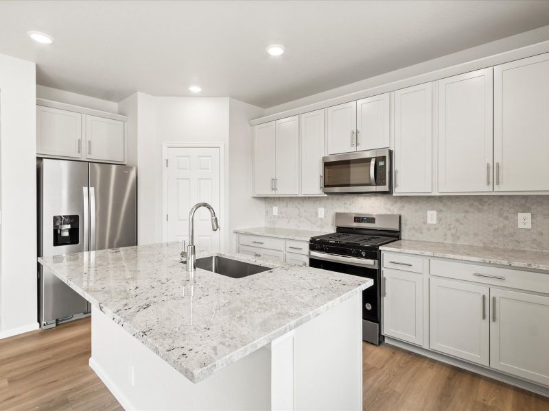 The Pagosa floorplan interior image taken at a Meritage Homes community in Greeley, CO.