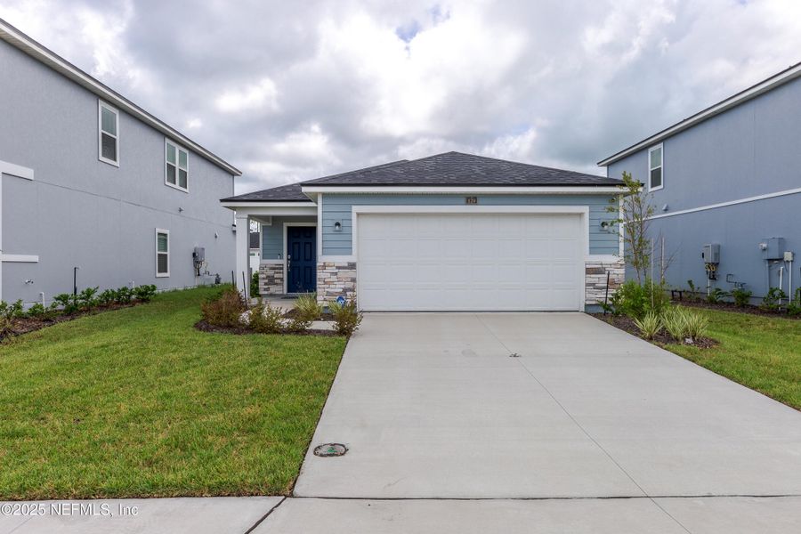 Front exterior of a new home in , St. Augustine, FL, highlighting curb appeal (Image 22). Front exterior of a new home in , St. Augustine, FL, highlighting curb appeal (Image 22).