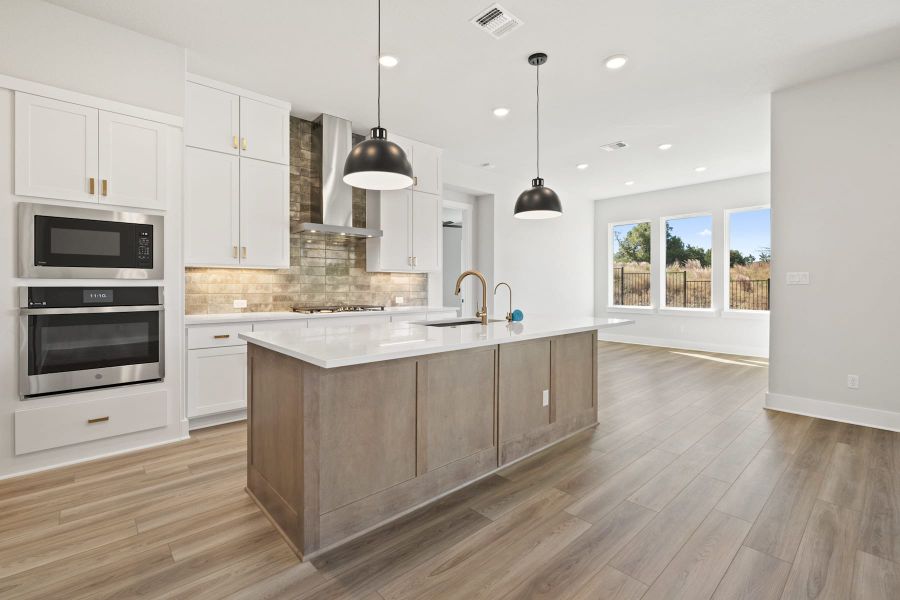 Furnished interior view inside a new home in Lariat, Liberty Hill (Image 6).