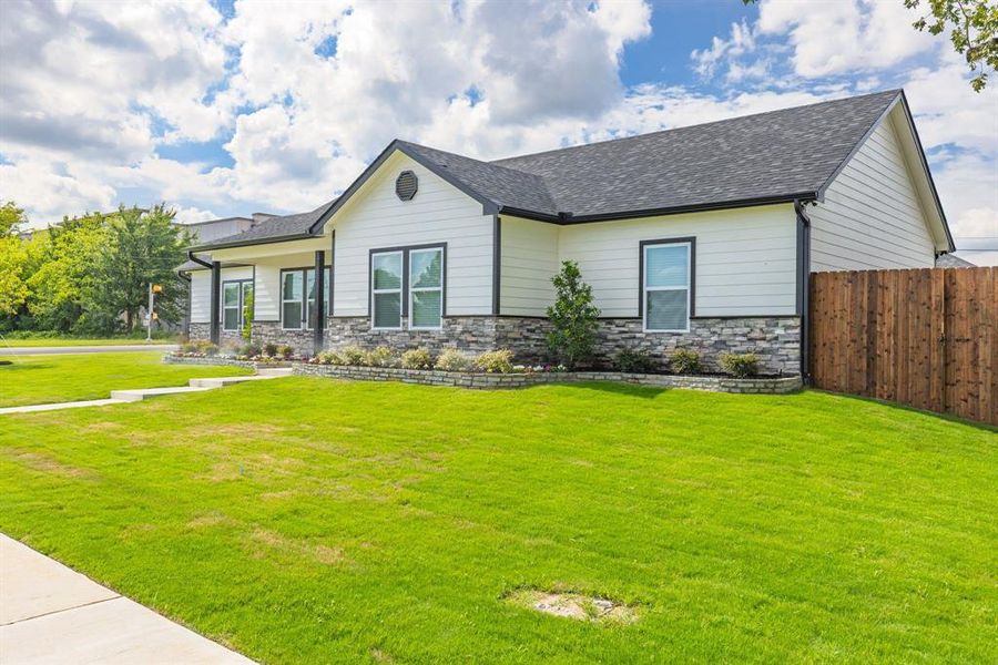 Front exterior of a new home in , Sulphur Springs, TX, highlighting curb appeal (Image 24). Front exterior of a new home in , Sulphur Springs, TX, highlighting curb appeal (Image 24).