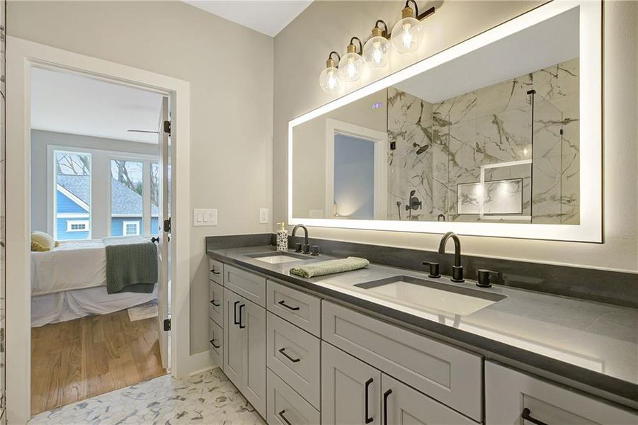 Furnished interior view inside a new home in , Atlanta (Image 3).