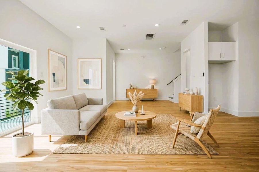 Furnished interior view inside a new home in , Houston (Image 11).