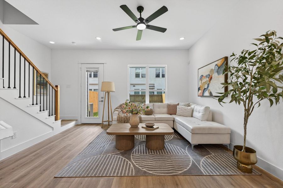 Furnished interior view inside a new home in , Houston (Image 31).