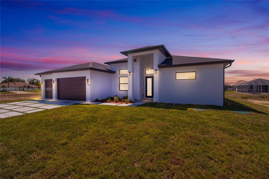 Stunning Evening View of your New Home!