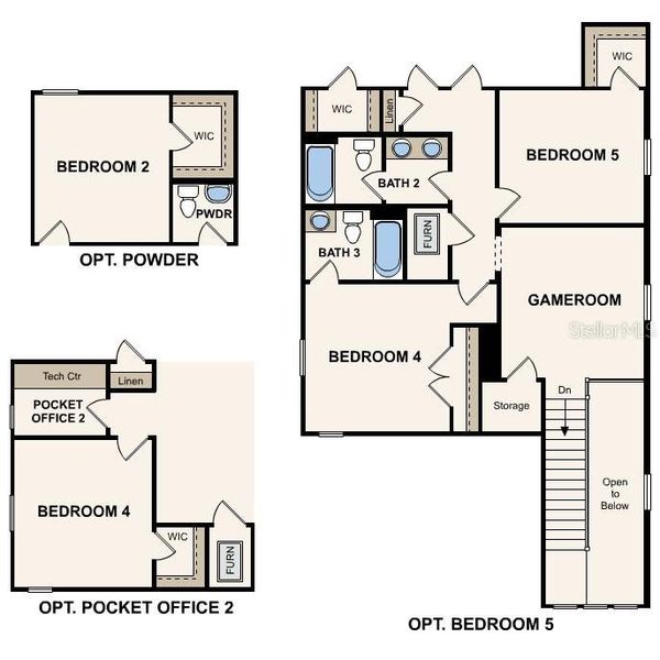 2D floor plan layout of this home in , Palm Coast, FL (Image 6).