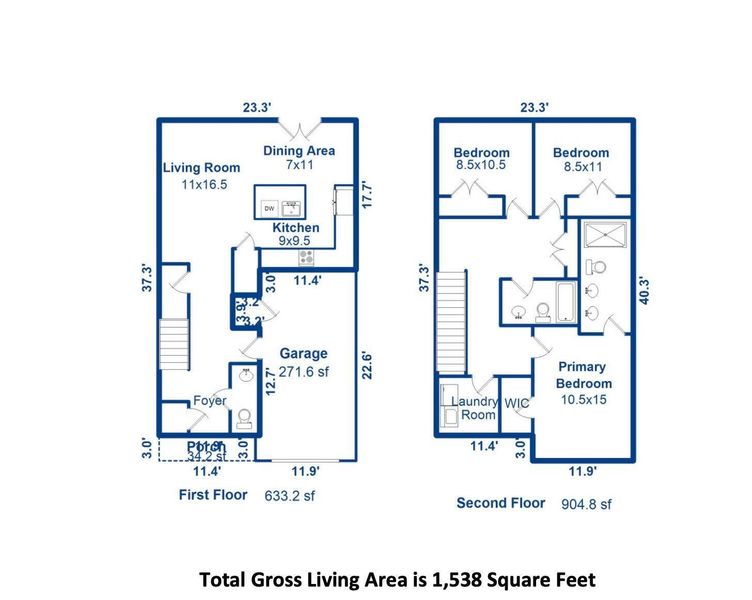 2D floor plan layout of this home in , North Charleston, SC (Image 5).