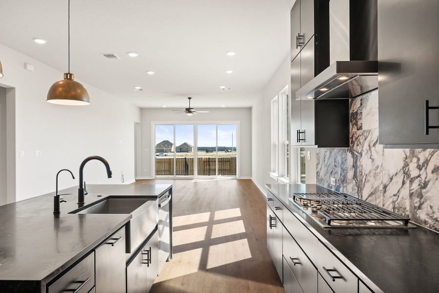 Furnished interior view inside a new home in Lariat, Liberty Hill (Image 6).