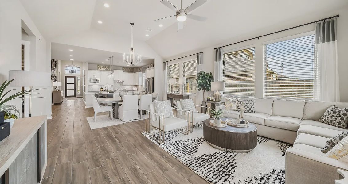 Representative furnished interior of a home built from the Lynnbrook by Chesmar Homes in Sienna Chateau, Missouri City (Image 5).