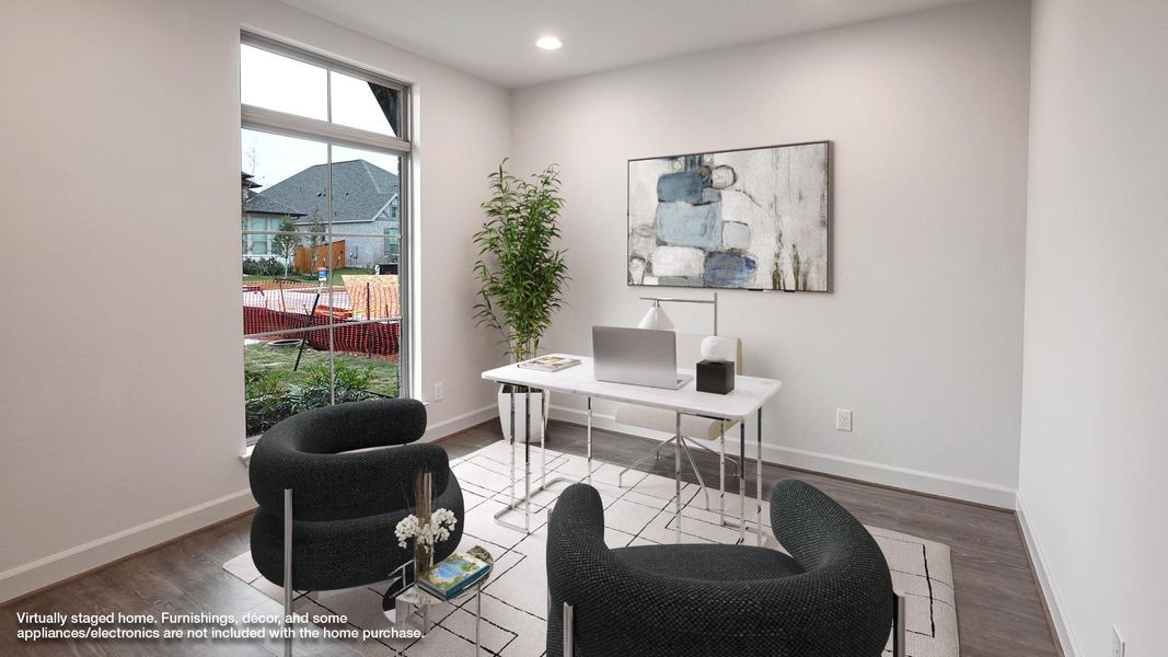 Furnished interior view inside a new home in Crosswinds, Kyle (Image 8).