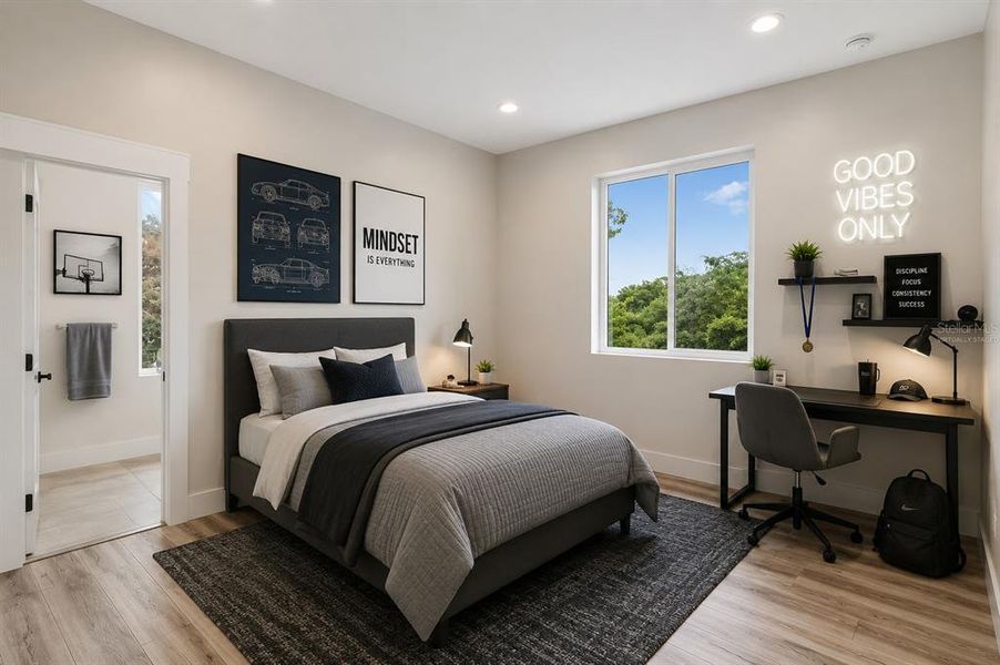 Furnished interior view inside a new home in , New Port Richey (Image 7).