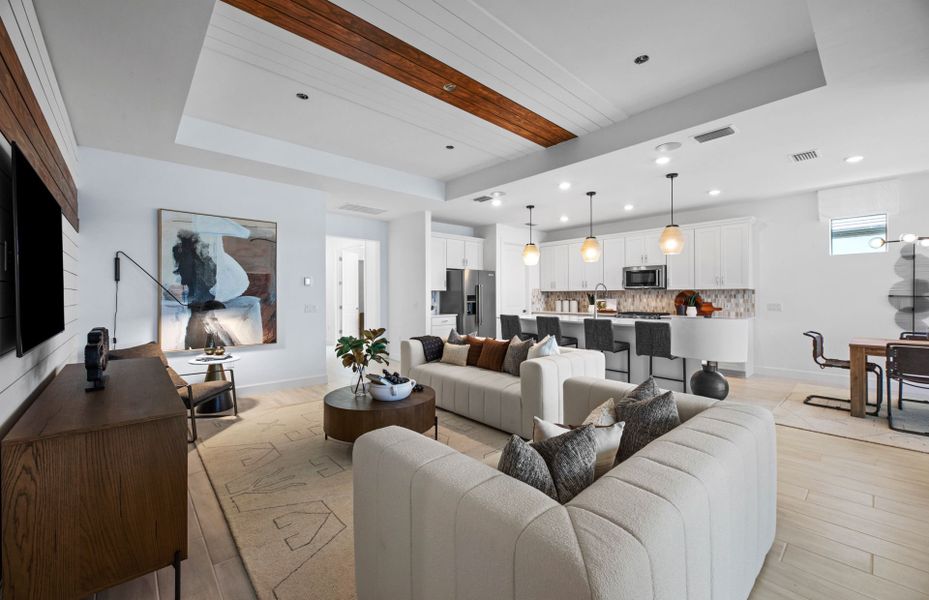 Furnished interior view inside a new home in Arbor Oaks, North Port (Image 6).