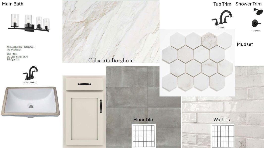 Main Bath Selections Main Bath Selections