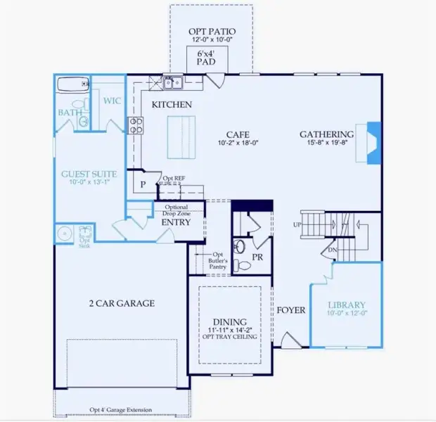 2D floor plan layout of this home in Sierra Creek, Hoschton, GA (Image 3). 2D floor plan layout of this home in Sierra Creek, Hoschton, GA (Image 3).