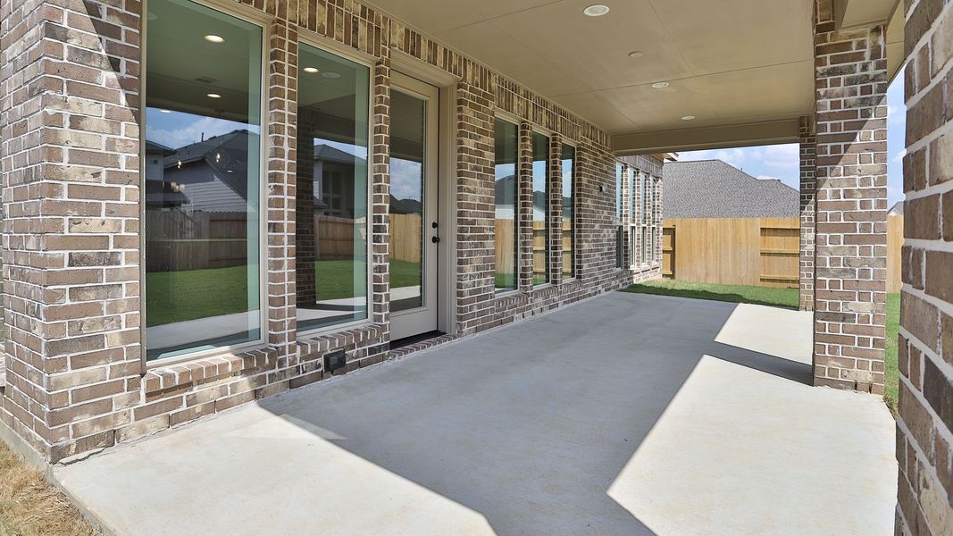 Exterior details and patio area of a home in Everly, Hockley (Image 2).