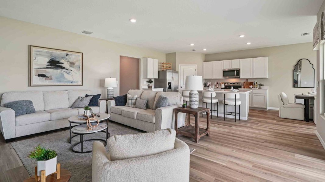 Representative furnished interior of a home built from the MADISON by D.R. Horton in Oaks Preserve, Gainesville (Image 12).