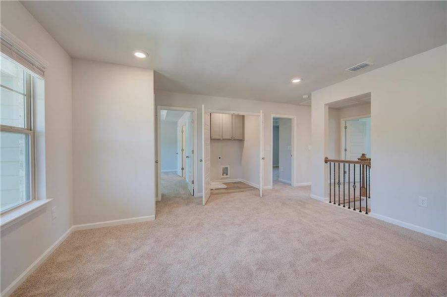 Spacious, unfurnished interior of a new home in Grandview at Millers Mill, Stockbridge (Image 18). Spacious, unfurnished interior of a new home in Grandview at Millers Mill, Stockbridge (Image 18).